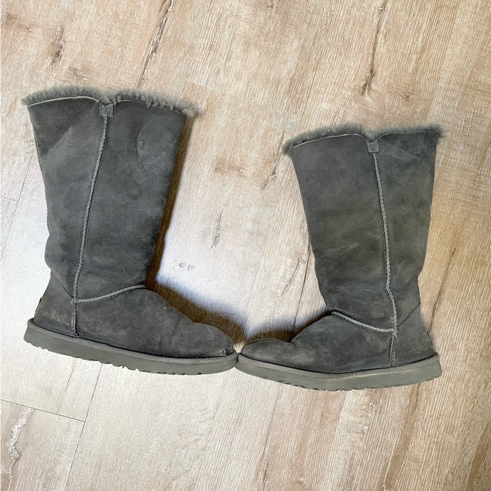 UGG Charcoal Buttoned Winter Boots - image 7